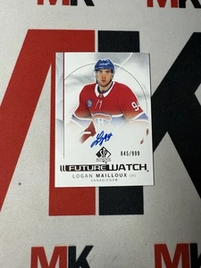 LOGAN MAILLOUX 2024-25 SP AUTHENTIC FUTURE WATCH AUTO /999 - Picture 1 of 1