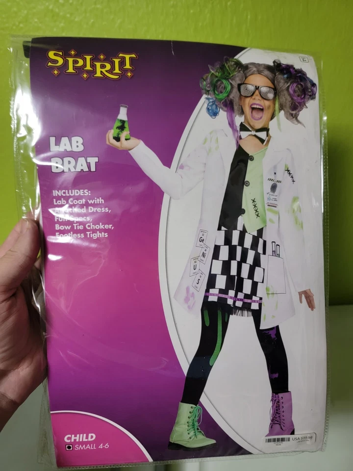 Fun World Lab Rat Mad Scientist Science Crazy Childrens Halloween Costume 112322 - Image 1 of 2