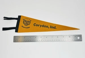 Corydon, Indiana Panthers 12”  High School Pennant. 1950’s - Picture 1 of 2