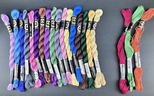 Lot of 17 DMC Cotton Perle #5 Pearl Embroidery Floss Thread 25m / 27.3y / 5g ea - Picture 1 of 9