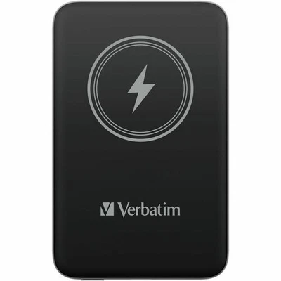 Verbatim Charge 'n' Go Magnetic Wireless Power Bank 10000 mAh - Black - Image 1 of 4