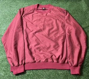 Vintage Nike Golf Large Herren Burgund bestickt Logo Windbreaker Pullover - Bild 1 von 9