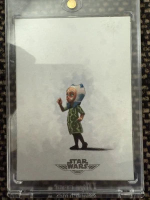 Topps Star Wars Baby Ahsoka 1/1 Angel Aviles Auto Sketch - Image 1 of 2