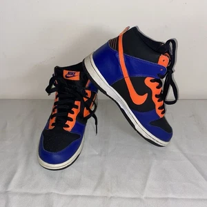 Nike Dunk Hi Retro Orange/Deep Royal Blue Größe 5,5Y 308319-036 Halloween - Bild 1 von 9