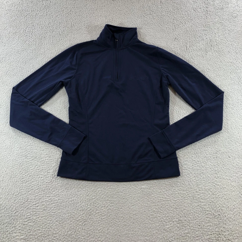 Pullover Billabong Technical Fleece para mujer XS azul marino cuarto cremallera elástico Foto 1 de 4