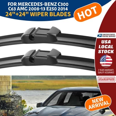 Front Windshield Wiper Blade For MERCEDES-BENZ C300 2008-2013 C63 AMG 2010-2014 - Изображение 1 из 4