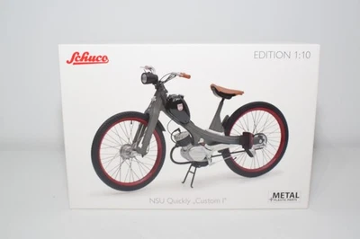 B95 1:10 SCHUCO 45 066 2900 NSU RAPIDAMENTE CUSTOM I 1 GRIGIO MOTO MIB - Immagine 1 di 4