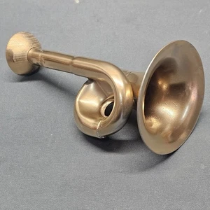 Goldenes  Metall  Stethoskop Hörrohr Hearing Pipe  Hörverstärker 13 cm  - Bild 1 von 8