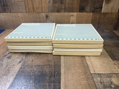 "8 cintas de audio usadas de carrete a carrete de 7"" AMPEX Scotch BLANKS 1100-1800"" Foto 1 de 4