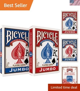 Springbock Poker Größe Jumbo Index Spielkarten - Qualität, Farben variieren - Bild 1 von 12