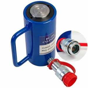 AZMCNC 20 Ton Hydraulic Cylinder Ram Single Acting 4Inch Stroke 20T Hydraulic Cy - Picture 1 of 7