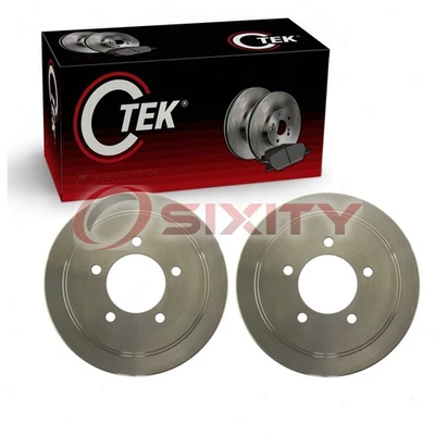 2 pc Centric Rear Brake Drums for 2009-2017 Jeep Compass Braking Stopping qt - Image 1 of 4