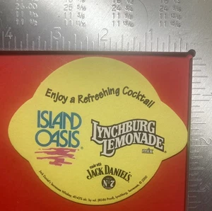 JACK DANIELS LYNCHBURG LIMONADE 4 ZOLL ZITRONENFÖRMIGER BIERUNTERSETZER - Bild 1 von 2