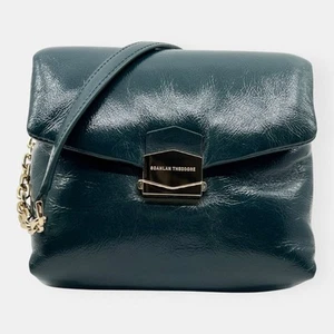 Scanlan Theodore Forest Green Leather Small Pillow Bag - Picture 1 of 12