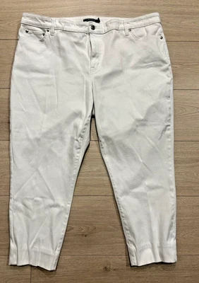 Ralph Lauren Women's Premier Skinny Cropped Pants Preppy Size 20w - Image 1 of 4