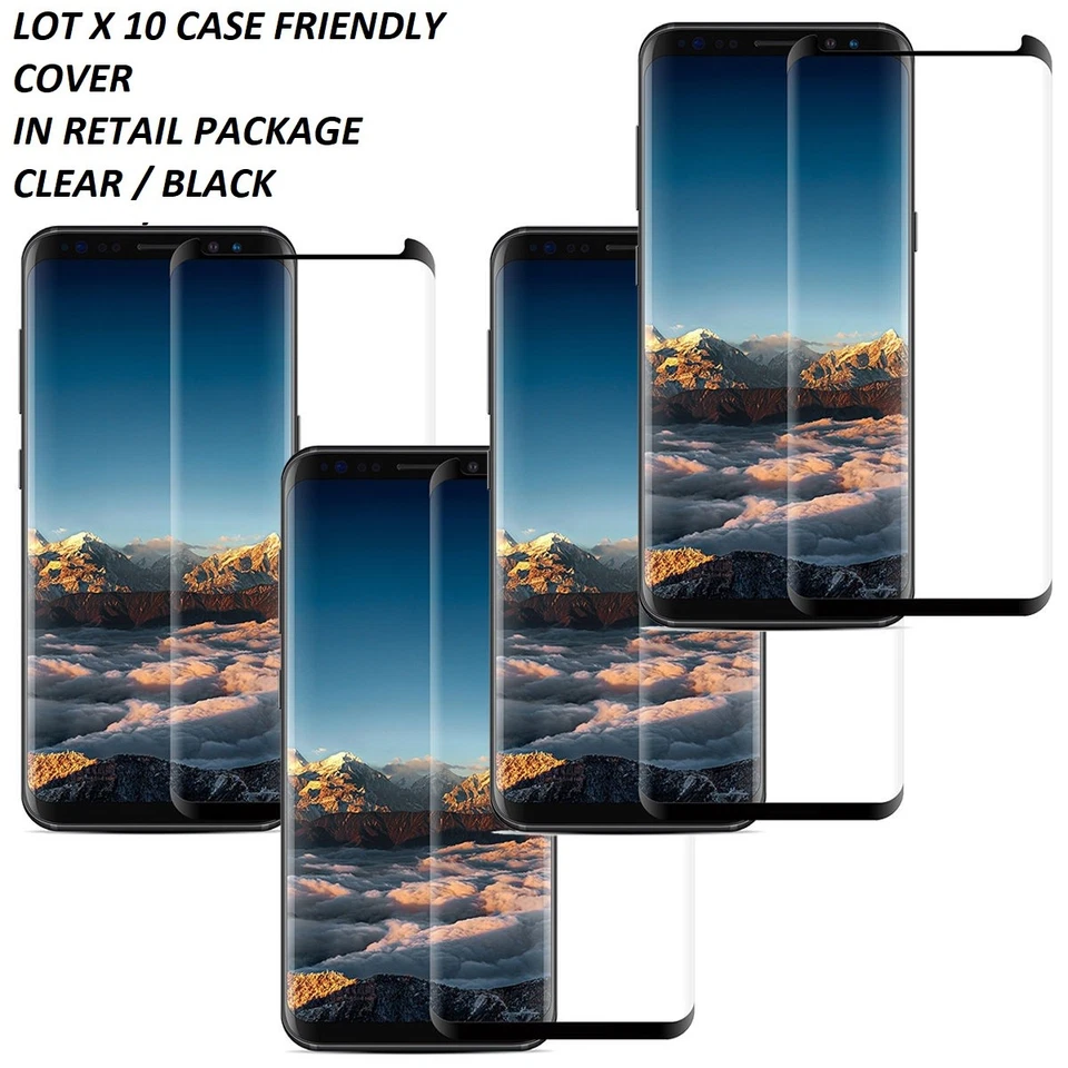LOT 10 Tempered Glass Screen Protector for Samsung S22/S23 ULTRA CASE FRIENDLY - Image 1 of 4