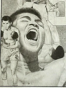 1992 "Muhammad Ali" Lithograph by Artist Martin Woods #/500 - Picture 1 of 6