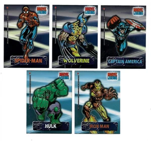 2001 Topps Marvel Legends Secret Identity Complete Chase Card Set (5) - Picture 1 of 1