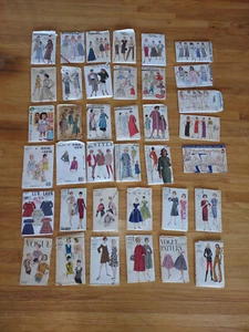 Huge Sewing Patterns 192 Lot Inc. Vogue Butterick Advance Kwik-Sew Mail-In ++ - Picture 1 of 6