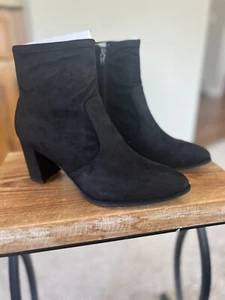 Nine West Luella 2 Damenstiefel schwarz Stoffabsatz Größe 8w - Bild 1 von 5