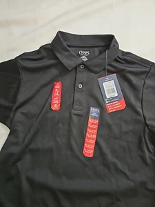 Chaps Boys Black Polo Shirt Approved School Wear Youth XL 18/20 Short Sleeve - Picture 1 of 2