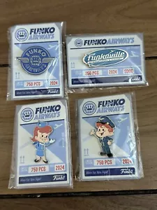 Funko Airways SDCC 2024 Set di 4 spille Freddy Franny Funkoville POP - Foto 1 di 1
