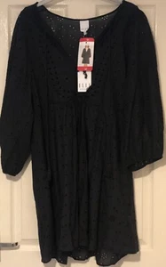 Ladies ELLE Beach Dress. Brand New. Size Medium. FREE P+P. Black. COSTCO - Picture 1 of 4
