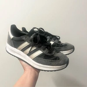Adidas Sneakers Donna Run Anni 70 2.0 Retro con Br Cloudfoam Comfort Nero Grigio 7 - Foto 1 di 7
