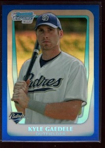 KYLE GAEDELE PADRES 56/199 BLUE REFRACTOR ROOKIE CARD RC SP 2011 BOWMAN CHROME