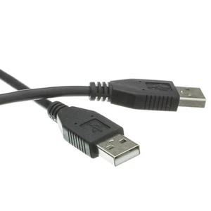 3ft USB 2.0 Type A Male to Type A Male Cable, Black, 3 foot   10U2-02103BK - Picture 1 of 1