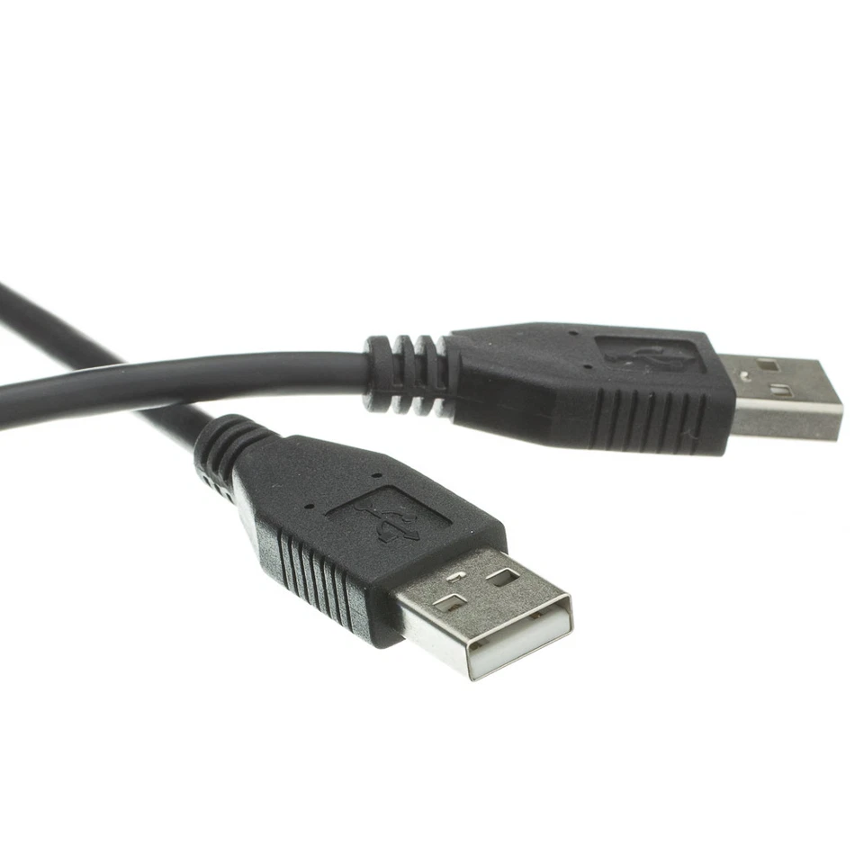 3ft USB 2.0 Type A Male to Type A Male Cable, Black, 3 foot   10U2-02103BK - Image 1 of 1