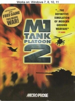 M1 Tank Platoon II 2 PC Game MicroProse 1998 Windows 10 11 - Image 1 of 2