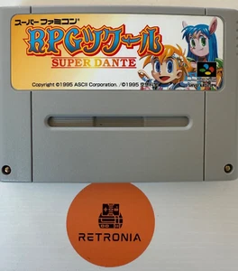 RPG Tsukuru: Super Dante Super Nintendo Famicom SNES Game Cart NTSC-J - Picture 1 of 2
