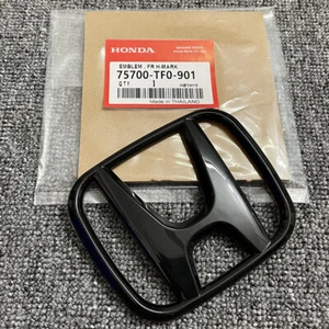 Front Grille Black Emblem For Honda Civic 2022-2025 Sport Sedan 4-Door FE Badge - Picture 1 of 6