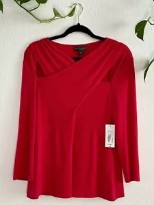 Camicia JC Penney Bold Elements Cherry Splash manica lunga - Foto 1 di 10