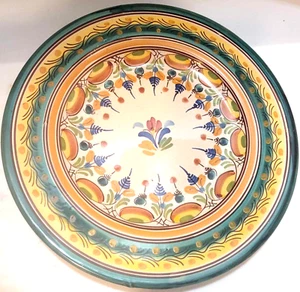 Mexikanische Talavera Keramik, handbemalte Volkskunst, 13" hängende Platte, Keramik - Bild 1 von 2