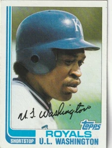 FREE SHIPPING-MINT-1982 Topps UL Washington #329 ROYALS PLUS BONUS CARDS - Picture 1 of 1