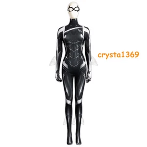 Marvel's Spider-Man 2 Felicia Black Cat Cosplay Overall Anzug Strumpfhose Body - Bild 1 von 20