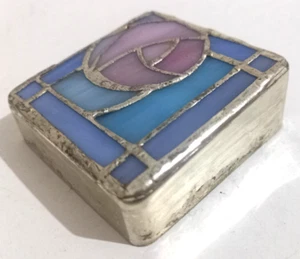 Briefbeschwerer - Art Deco - Glasmalerei / Rennie Mackintosh Stil - Vintage - Bild 1 von 3