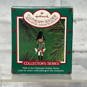 French Officer Clothespin Soldier 1986 Vintage Hallmark Keepsake Ornament - Picture 1 of 6