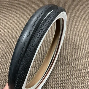 BICYCLE TIRES FIT SCHWINN STINGRAY BIKE 20 X 1-3/4 S-7 FRONT & S-2 REAR SLICK  - Picture 1 of 8