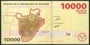 Burundi, Bank der Republik, 10.000 Franken, 15-1-2015, UNC - Bild 1 von 2