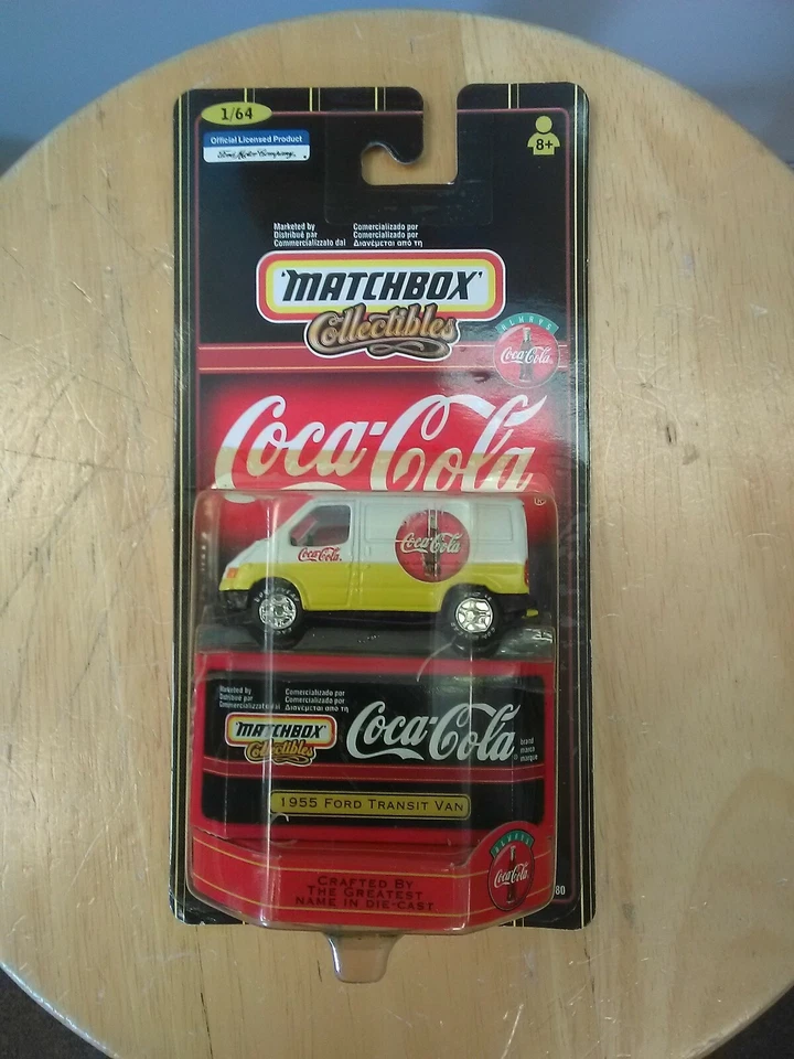 MATCHBOX-COLLECTIBLES-1955 FORD TRANSIT VAN-,COCA COLA-SEALED ON CARD-1/64 - Image 1 of 1