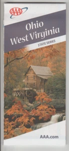 Ohio West Virginia AAA State Series Map Folded 2009 Edition - Imagen 1 de 5