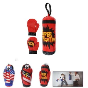 Kit Saco de Boxeo 32CM Con Guantes Para Niño Juego Entrenamiento Boxeo Kick Bo - Imagen 1 de 2