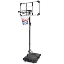 Basketball Hoop Goal System Portable Basketball Net Stand 7.5-10ft Height Black