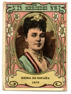MERCEDES REINA FOTOTIPIA #67 - SERIE 23 CELEBRES PRINCESAS 1897-1910 - Picture 1 of 2