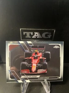 2021 Topps Chrome Formula 1 F1 #107 Carlos Sainz Scuderia Ferrari - Picture 1 of 4