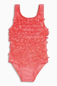 Neu mit Etikett Next Mädchen Kinder Kostüm • Koralle 3D Badeanzug • 100% Polyester • 3-4 Jahre - Bild 1 von 4