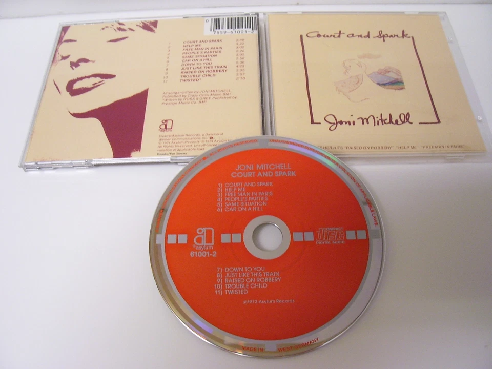 JONI MITCHELL - West Germany Red Target Cd  Smooth Sided Case  Like New - Image 1 of 1